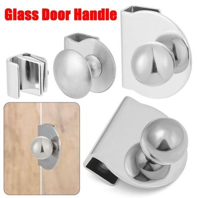 Knob No Drilling Board Support Glass Door Handle Glass Clamp Cabinet Drawer Pull Door Clips