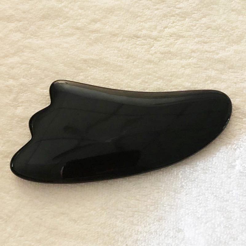 

Скребковый массажер для лица с пчелиным воском и меридианами horns чёрный