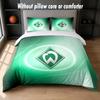 Werder Bremen Football Design Bed Bedding Set 1 Duvet Cover + 2 Pillowcases Soft Breathable Household Bed Linens