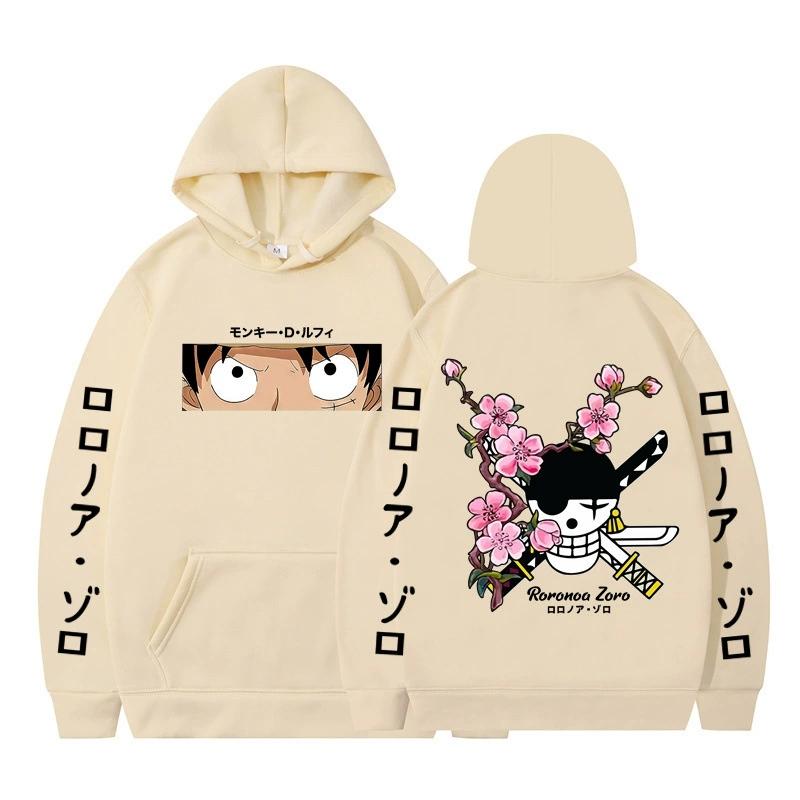 ONE PIECE Anime Hoodie Roronoa Zoro Hoodie Streetwear Hooded Sweatshirt Men Women Cosplay Sports