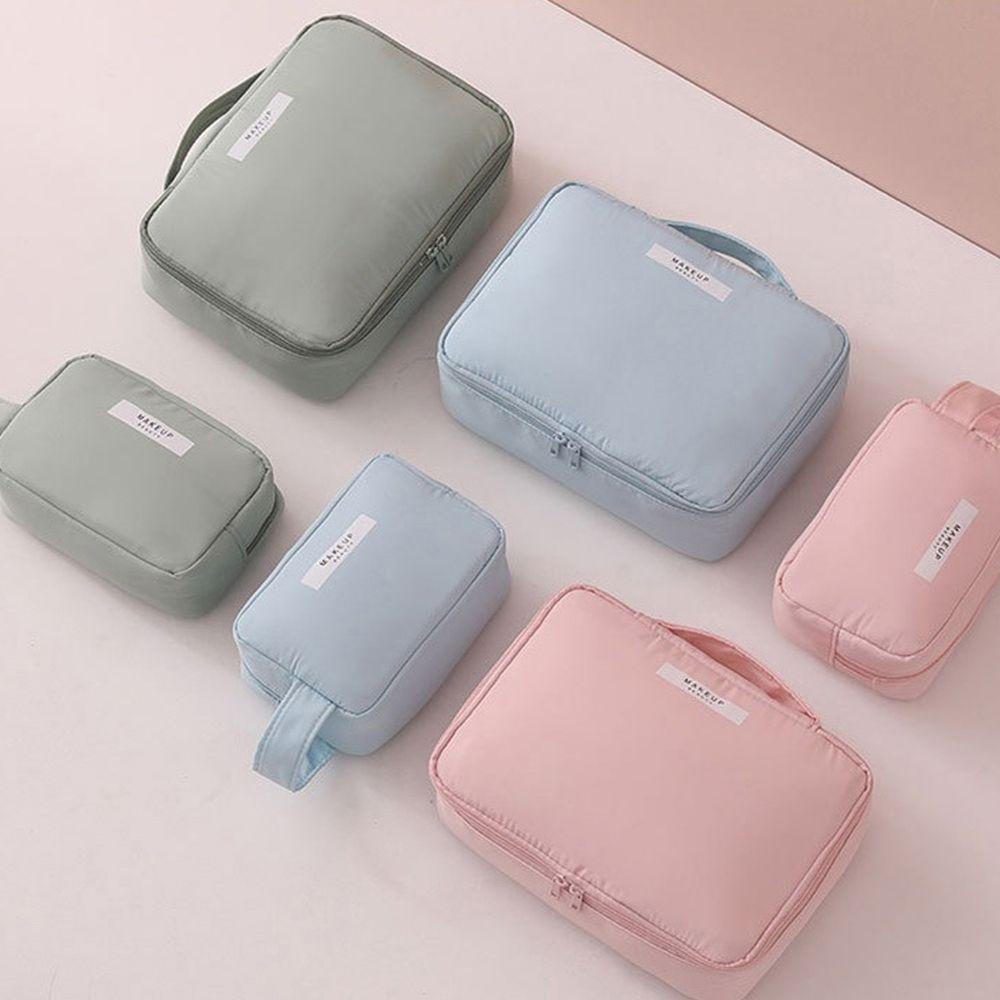Color Makeup Bags Zipper Cosmetic Bags Korean Storage Bags Women Toiletry Bag Travel Organizer