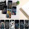 LO20 Cartoon Art Owl Phone Case for LG K22 K30 K40 K40S K41 K42 K50 K50S K51 K51S K52 K61 K62 K71 K92 Q60 Q61 V40 V50 V60