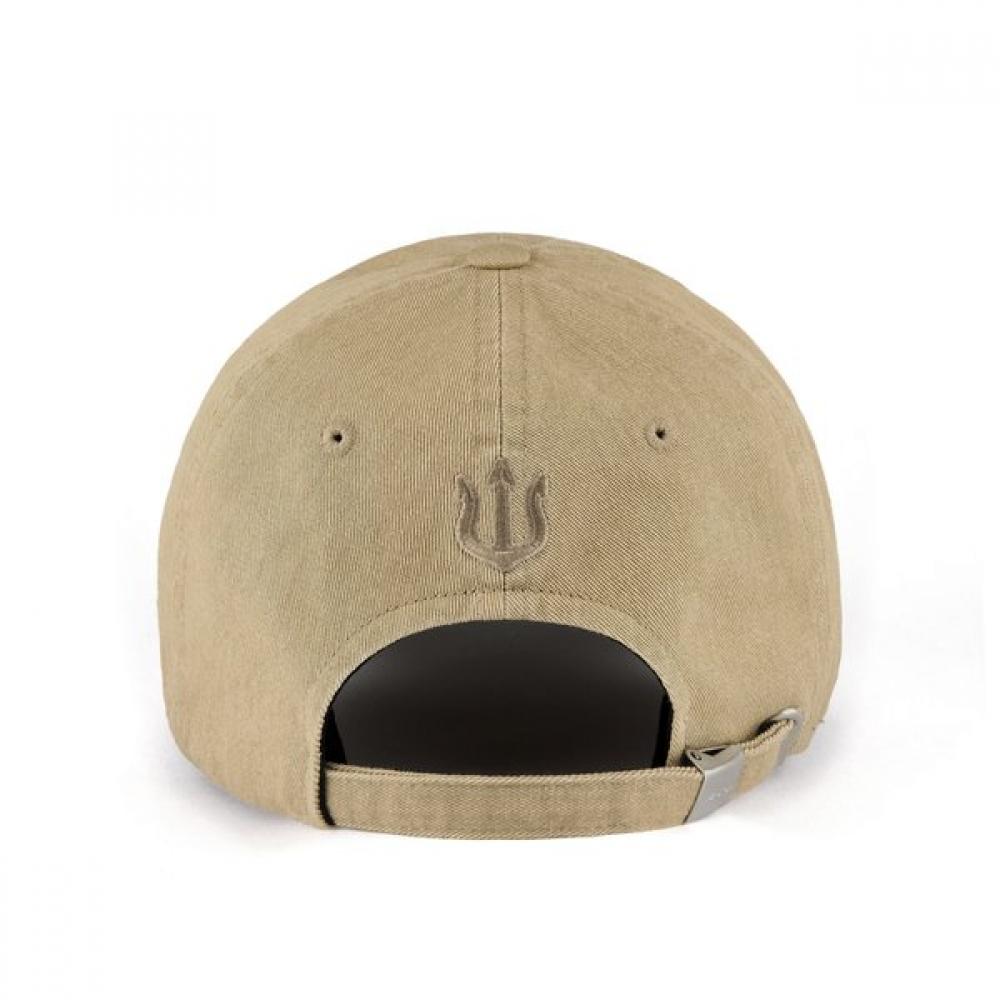 VERUTUM Side Logo Bio Washing Cap Beige Hw Bc249b
