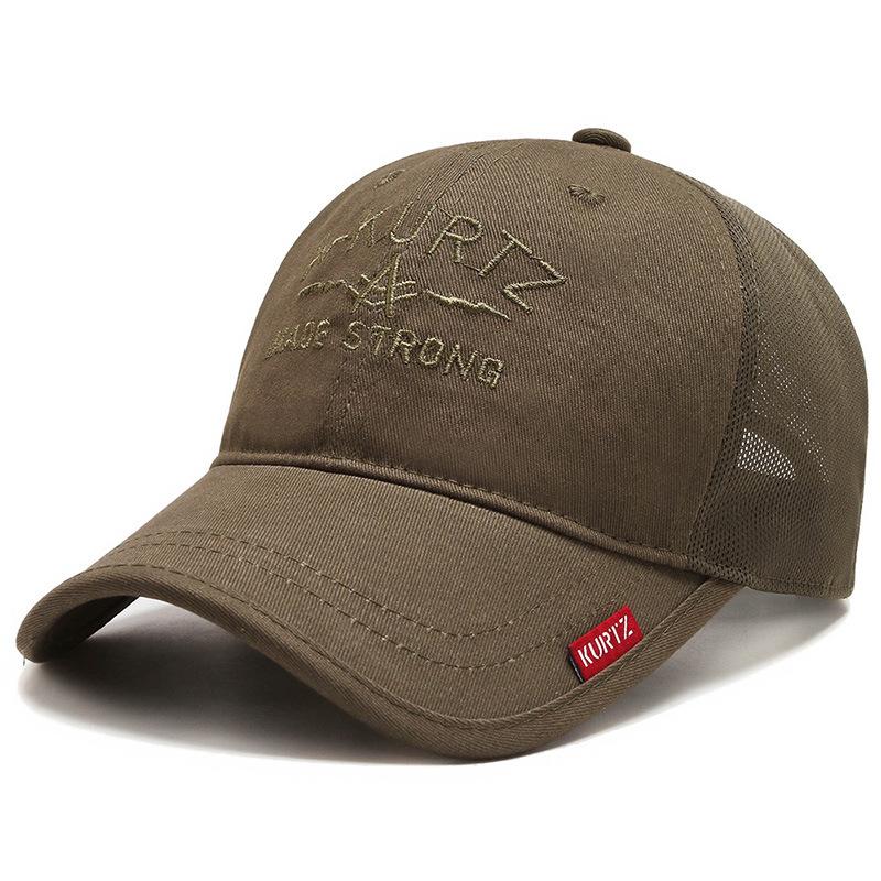 JYL TS DIY Cotton Baseball Cap Men Long Brim Sun Hat Cotton