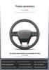 Hongqi Ultra-Thin Genuine Leather Steering Wheel Cover - All-Season, Universal Fit
