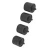 4 Pcs Door Jamb Body Bumpers 16.5mm Rubber Exterior Door Bumper Bump Stop Kit Replacement for Lincoln Mark LT 2006‑2008