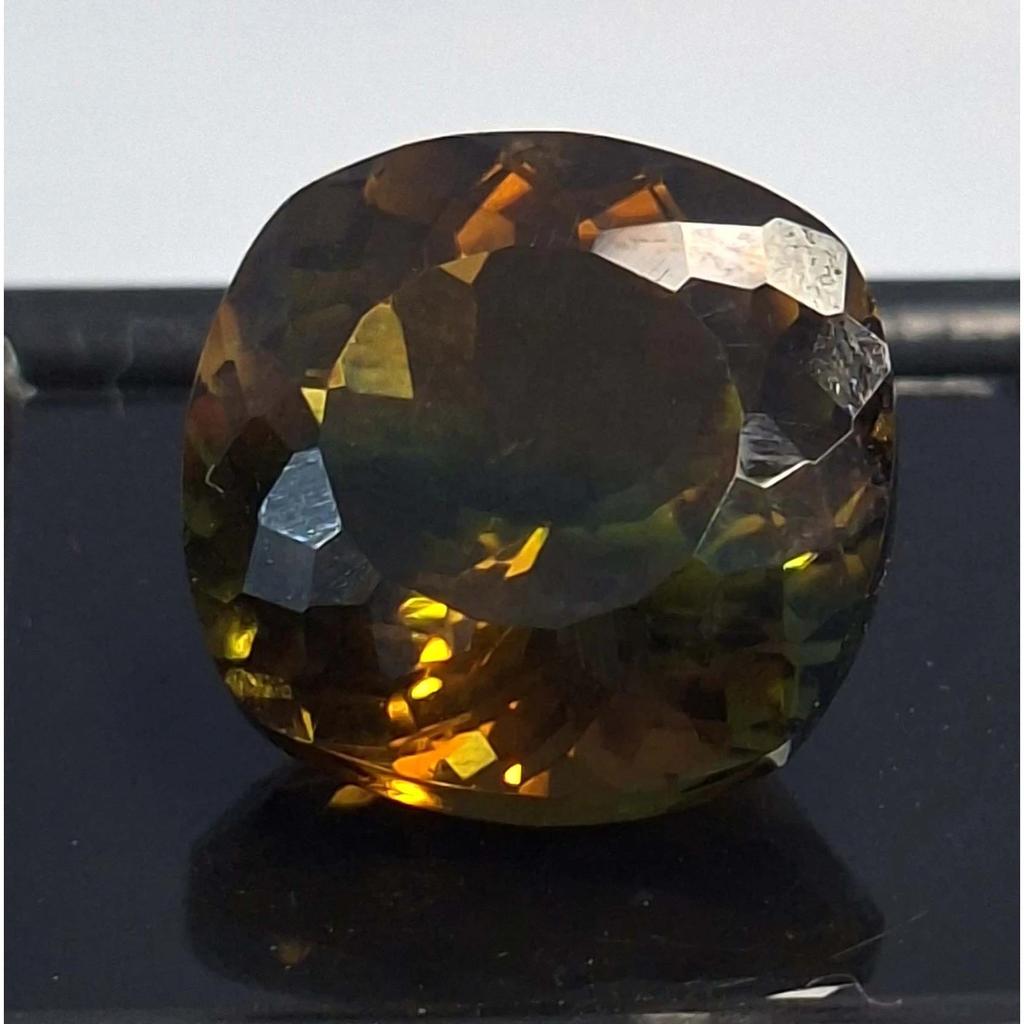 Cushion Cut Bi-Color Tourmaline 12-14 Ct Stunning Certified Loose Gemstone