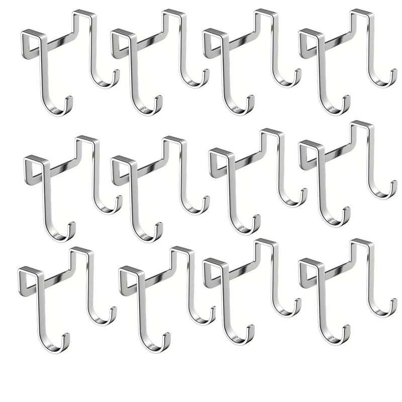 Edelstahlhaken Doppelter S-Haken Küche Badezimmer Schranktür Rückseite Typ Mantel Handtuch Aufbewahrung Aufhänger