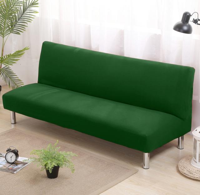 Solid Color Sofa Bed Covers Without Armrest Elastic Tight Wrap Couch Cover Stretch Flexible Slipcovers Sofa For Banquet Hotel for Home