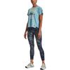 Under Armour Training Sports Letter Print T-Shirt Women Tops Blue 1369961-416