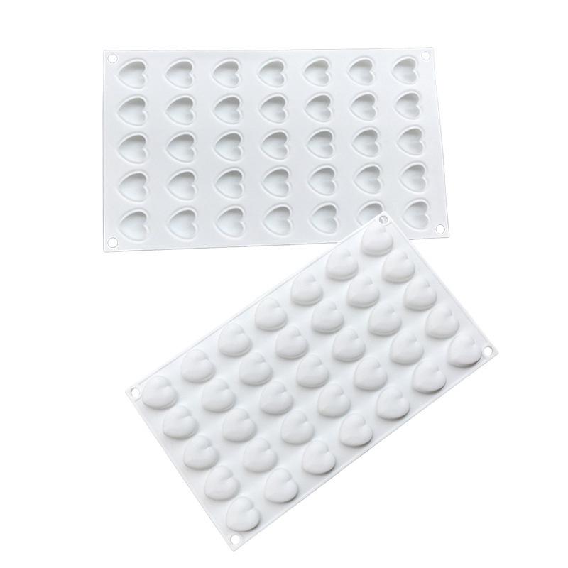 1 buc. Formă Mousse Franțuzească Formă Tort Formă Inimă 8/15/35 cu Formă Mică Silicon Inimă Ciocolată Ustensilă pentru Deserturi Coacere