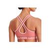 Under Armour Dfo Solid Color Letter Print Breathable Training Sports Underwear Women Underwear Pink 1362876-649