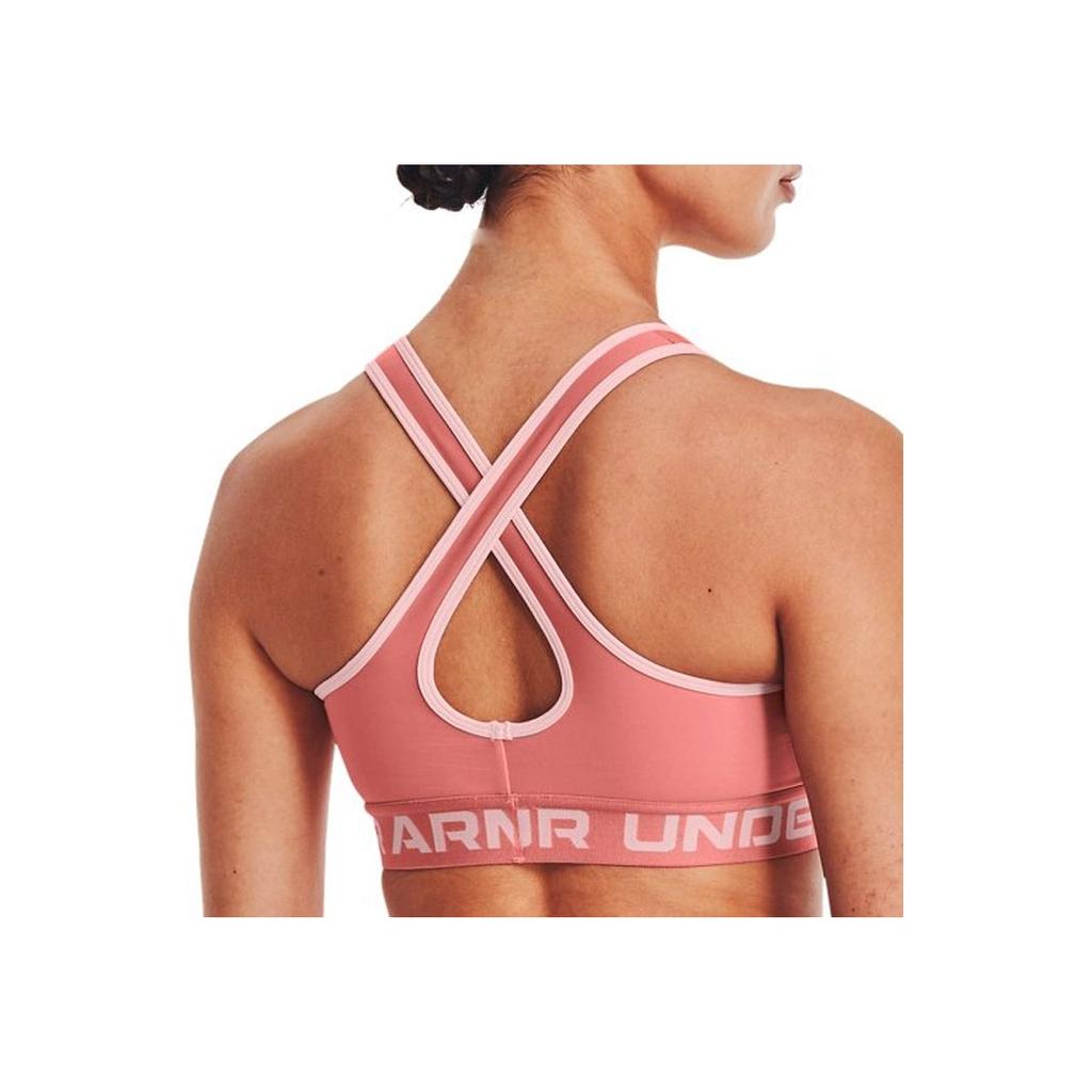 Under Armour Dfo Solid Color Letter Print Breathable Training Sports Underwear Women Underwear Pink 1362876-649