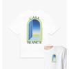 Vânzare Fierbinte T-shirt cu Imprimeu Grafic Casa și Arcuri Mânecă Scurtă Modă High-street Bărbați Femei Larg Casual Supradimensionat Gât Rotund Vară Nouă Tee