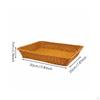 Rectangular Woven Fruit Basket Large Capacity Imitation Rattan Easy To Clean Bread