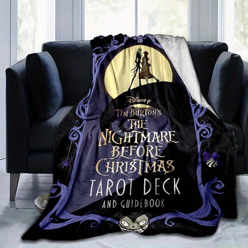 1pc, Cozy Nightmare Before Christmas Home Decor Blanket: Perfect Gift for Bedroom, Living Room, Travel, Camping, Car