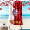 Gepersonaliseerde Naam Bayern München Print Strandlaken, Groot Zacht Sneldrogend Handdoek voor Strand Camping Zwemmen_xia
