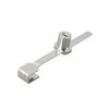 For Glass Display Box Color Silver Zinc Alloy Glass Lock Sliding Showcase Lock Comfortable Grip Smooth Exterior Wear Resistant