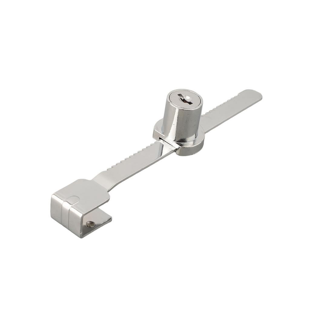 For Glass Display Box Color Silver Zinc Alloy Glass Lock Sliding Showcase Lock Comfortable Grip Smooth Exterior Wear Resistant