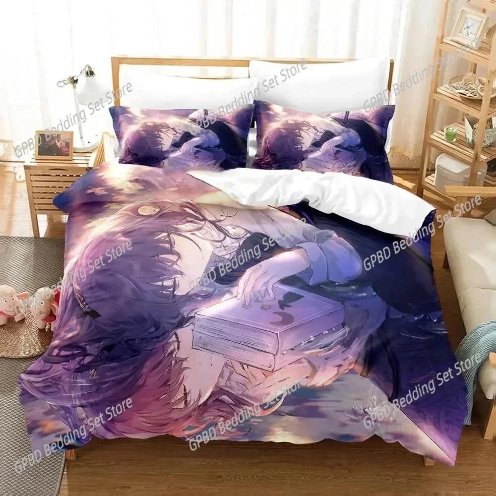 Comforter Anime Project Sekai Hoshino Ichika Comfortable Duvet Bedding Set Children Bedroom Decoration Home Textile
