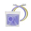 Puresseom Shower Cover (Pastel Lilac) + Colored Shower Hose (Select 1 of 14 Colors)
