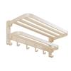 Folding Bathroom Towel Rack with Storage Shelf
