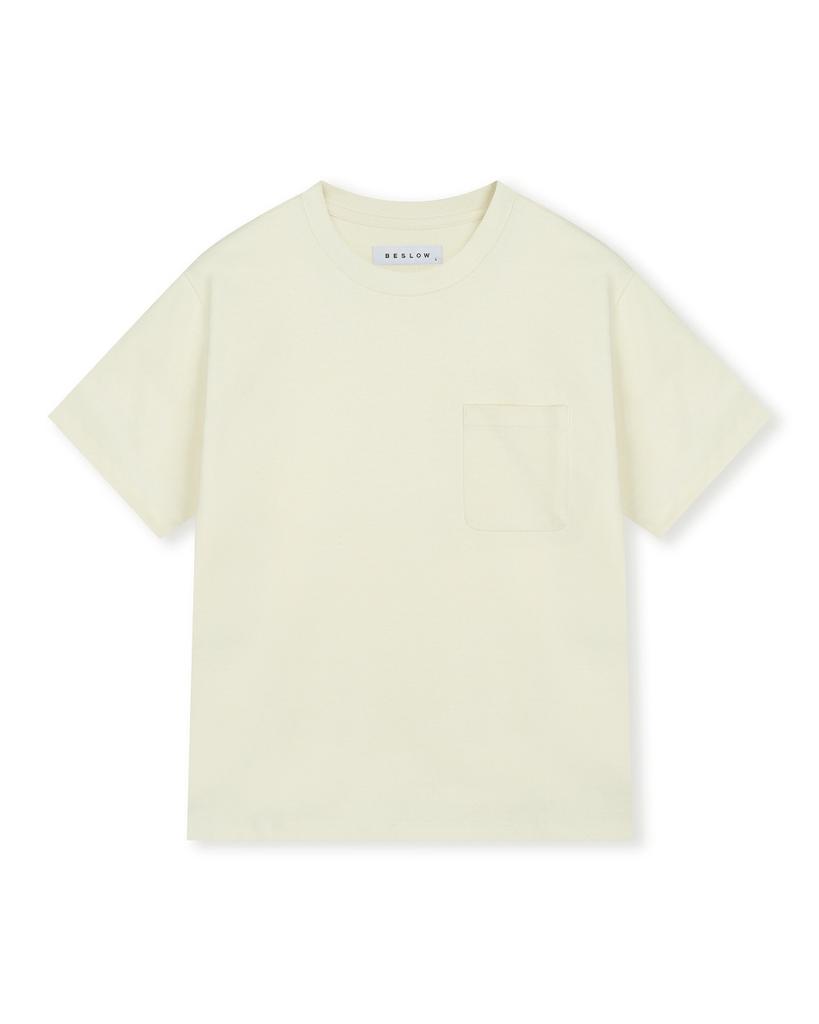 BESLOW Slim Fit T-Shirt Ivory