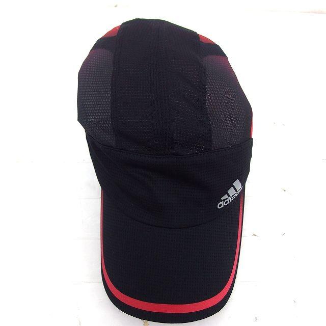 Used adidas Domestic Genuine Cap Hat Mesh Logo Print Line 54-57 Black Pink Black /TT