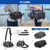 Fishing Waterproof Zippered Waist Bag with Adjustable Shoulder Large Perfect for Outdoor Sports and Fishing Bag, Bag, One-Shoulder Strap,