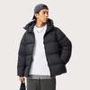 Li Ning Sports Lifestyle Series Solid Color Casual Short Hooded Down Jacket Men Outerwear Black AYMU115-12