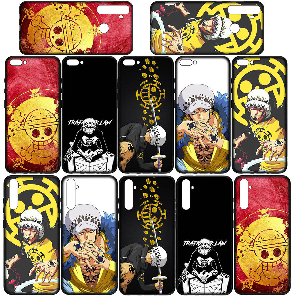 Phone Case for Samsung Galaxy S25 S24 S23 iPhone 16 15 Xiaomi Redmi Note 14 13 12 16E 8 X 11 Pro Max XR OPPO Moto One Piece Trafalgar Law Luffy Cover