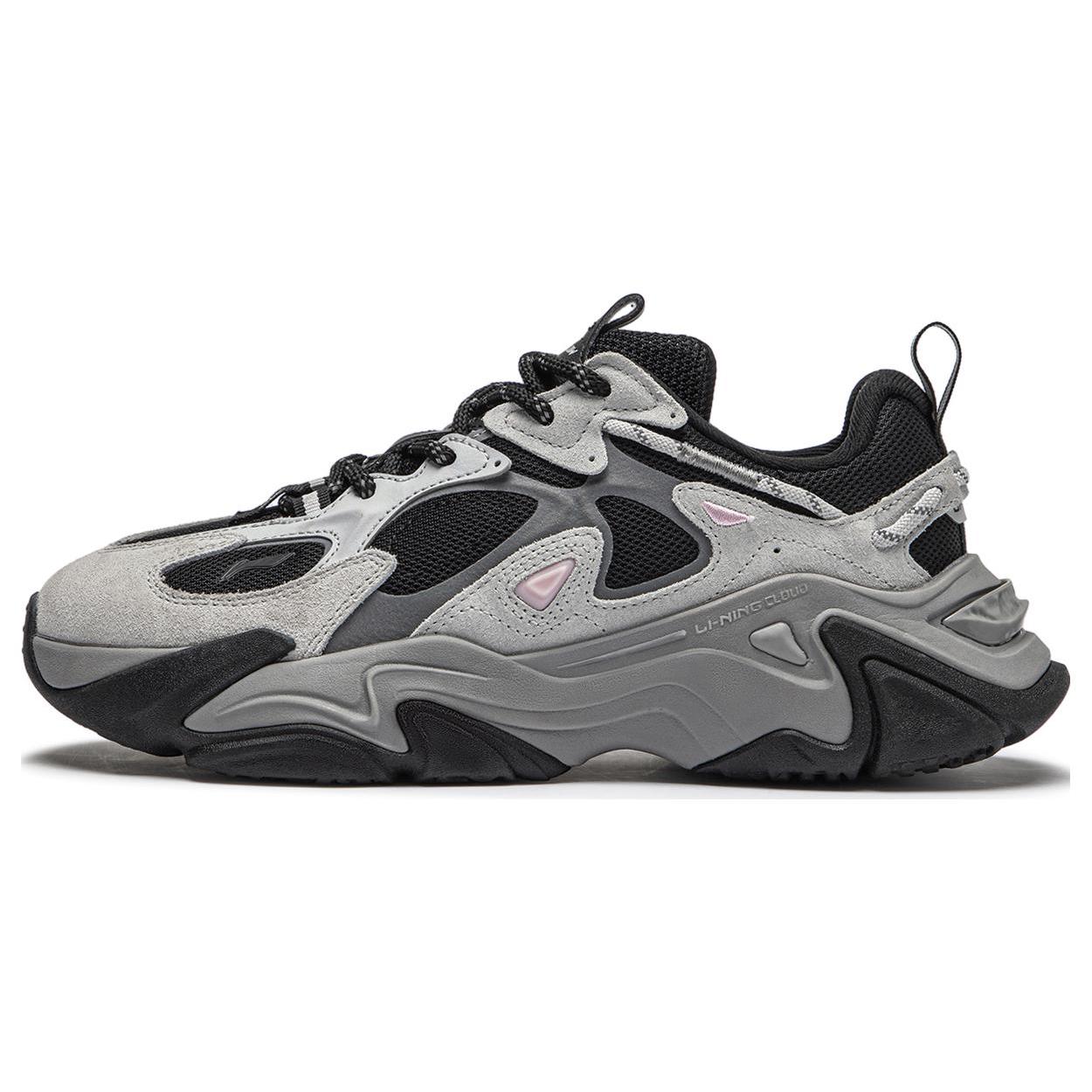 

Li Ning CF Tracing Collection, Qianhangce 2 Slip Resistant Abrasion Resistant Low top Casual Shoes Women s Black Gray AGLT168-8 36