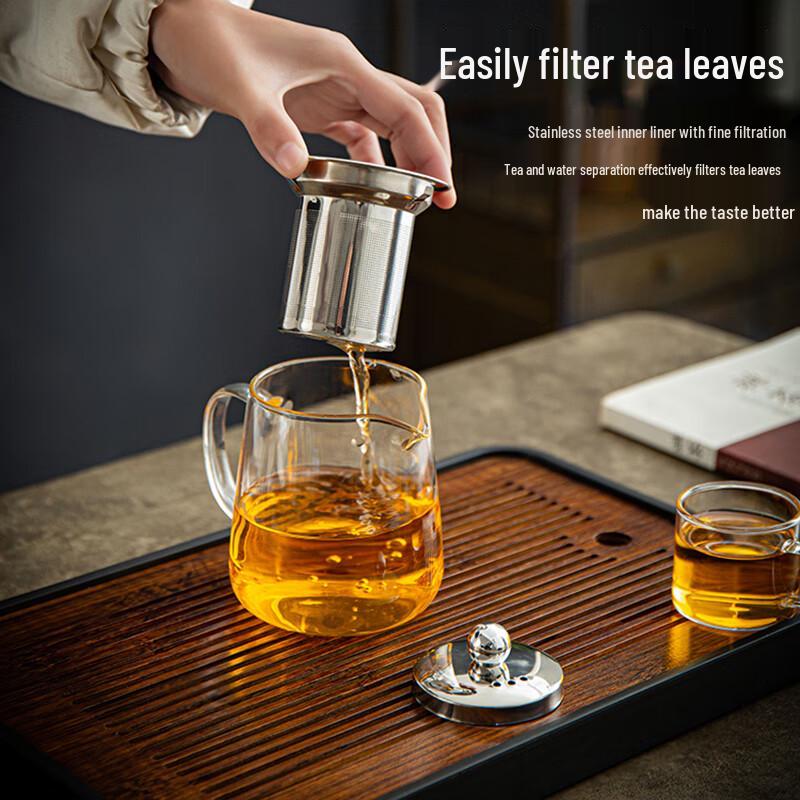 Shandianshui Thickened Heat-Resistant Glass Teapot with Infuser