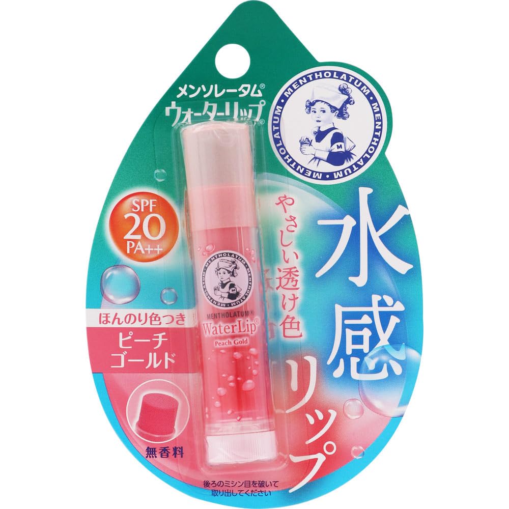 

Rohto Mentholatum Water Lip Peach Gold x 6 4.5g