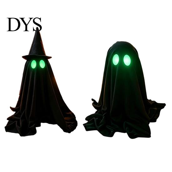 Decorative Ghost Props for Party Halloween Decoration, Spooky Glow in The Dark Standing Ghost, Durable Reusable Festive Accents Small Black