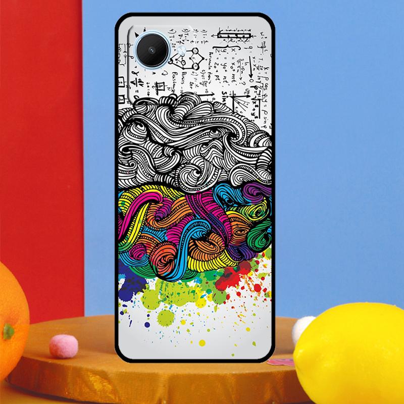 Brain Art For Realme C55 C53 C67 C51 C35 C33 C31 C30 C25s C21Y GT Neo 6 5 9 10 11 12 Pro Plus Case