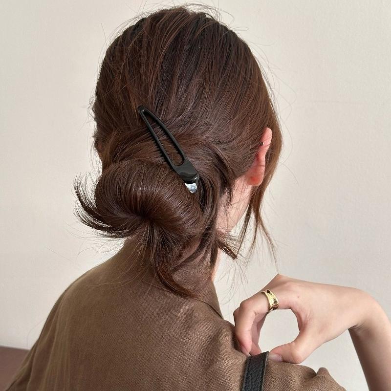 2 Pcs Large Leopard Print Hair Clips  Duckbill Edge Clips Non-Slip Grip for Back Head Styling Women's Fashion Hairpins