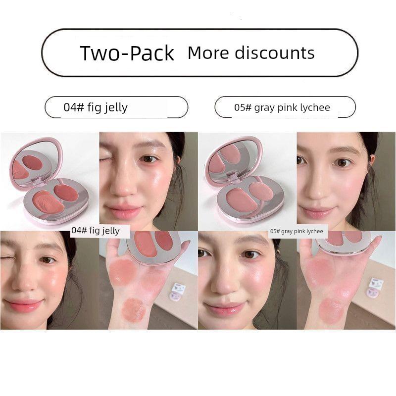 Two-Tone Blush Cream with a Water-Gloss Effect, Enhances Complexion and Brings a Vibrant Glow, High-Gloss Blush, 2026 Genuine Product