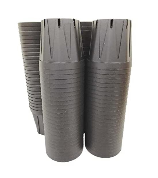 

Slit Pot Plastic Pot Black Set of 100 7.5cm чёрный