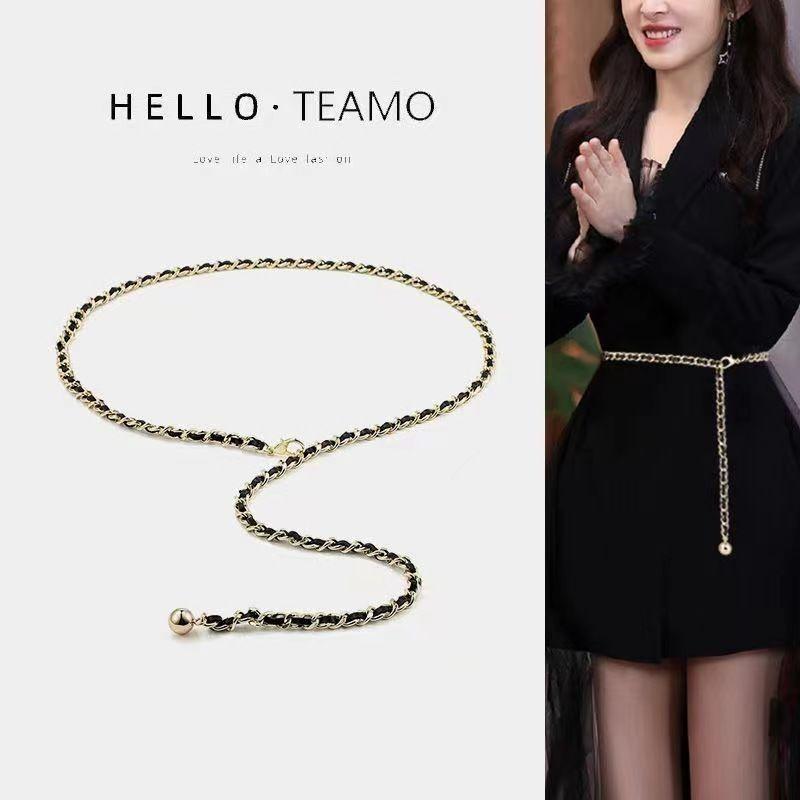 

Потрясающая жемчужная цепочка на талию в форме сердца для шикарных летних образов с блестящим декором из страз GoldBlack Bead