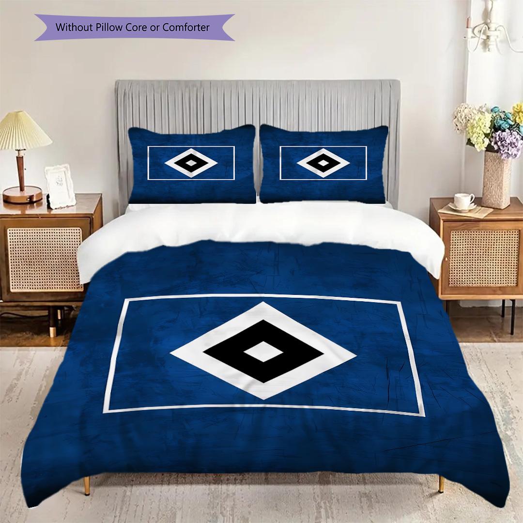 

Hamburger SV Pattern Bedding Quilt Set Quilt Cover Pillowcase Home Decoration Birthday Gift (1 * duvet cover + 2 * pillowcase, without core) 135x200cm