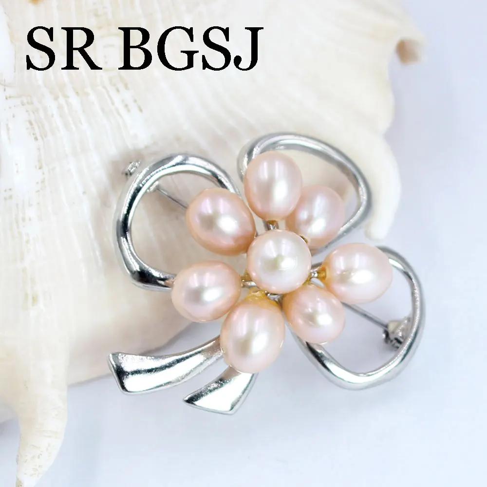 Luxury Jewelry 100% Genuine Natural Freshwater Pearl Wedding Micro-inlaid Zircon Coat Women All Match Accessories Pin Brooch