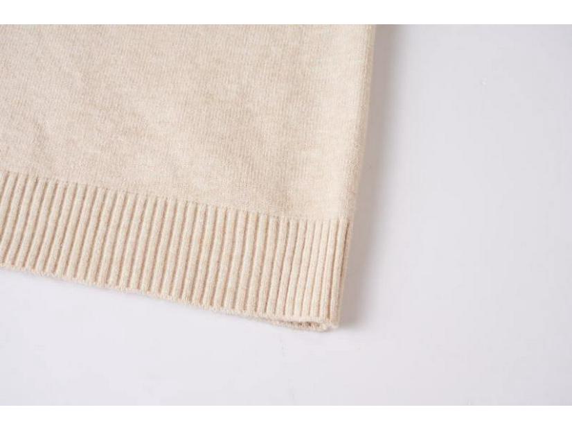 Autumn/Winter Men's Half-Zip Stand Collar Solid Color Knit Sweater Fashion Base Layer