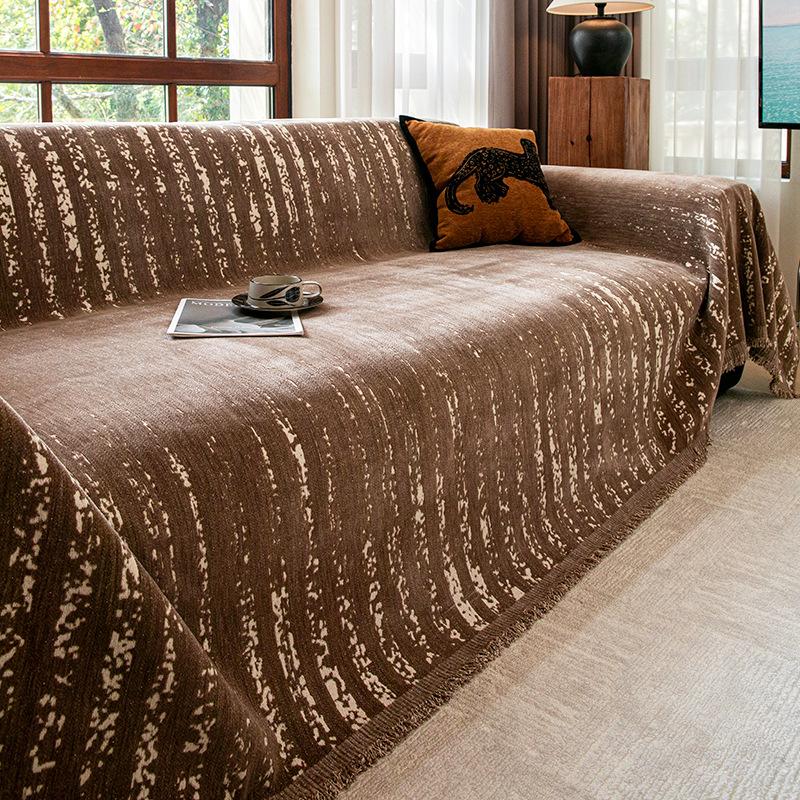 

Чехол-полотенце для дивана 2025 новый простой шенилл нескользящий цельный подушка сиденья универсальный для четырех сезонов чехол-полотенце для дивана 180*130cm