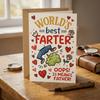 Mit Umschlag Vatertagskarte Lustiges Design Vatertagsgeschenke Cartoon Papa Grußkarte Geburtstag