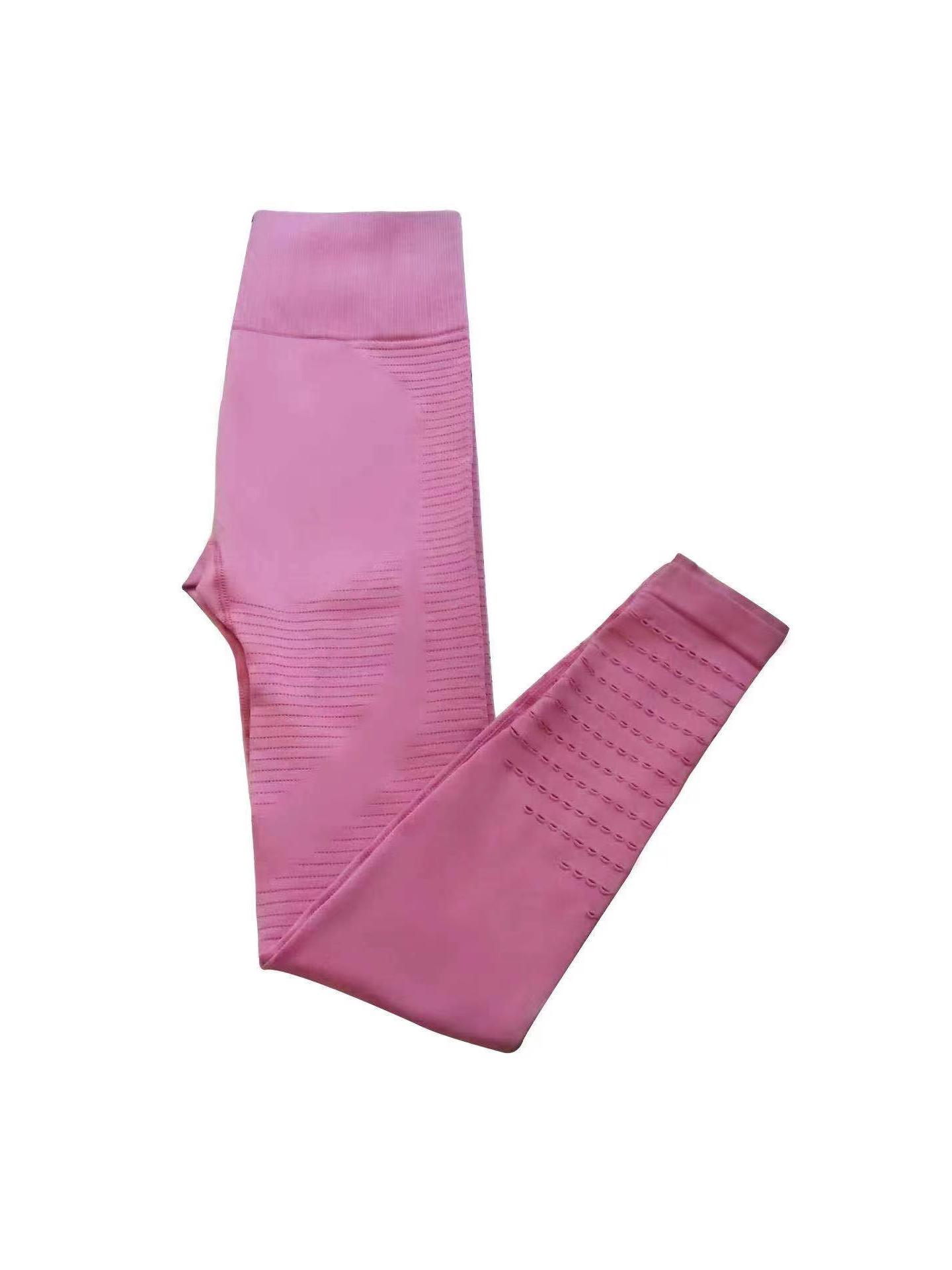 

European & American High-Waist Slimming Hollowed-Out Women s Yoga Leggings L