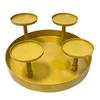 4 Pillar Tiered Candle Stand Christmas Wedding Dining Table Fireplace Mantel Holiday Home Decor Metal Pillar Candle Holder