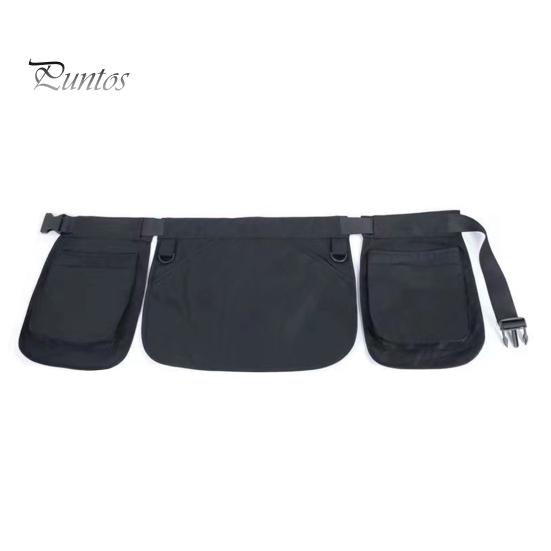 

Сумка-фартук для походного снаряжения с поясным ремнем, большой вместимости, множество карманов, регулируемый ремень, многофункциональный органайзер для спортивного садового инвентаря, поясная сумка чёрный