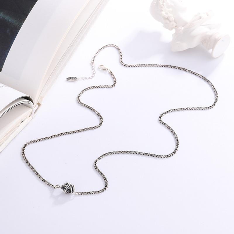 Crown Necklace Heavy Industry Clavicle Chain Tide Cold Wind Pendant Accessories