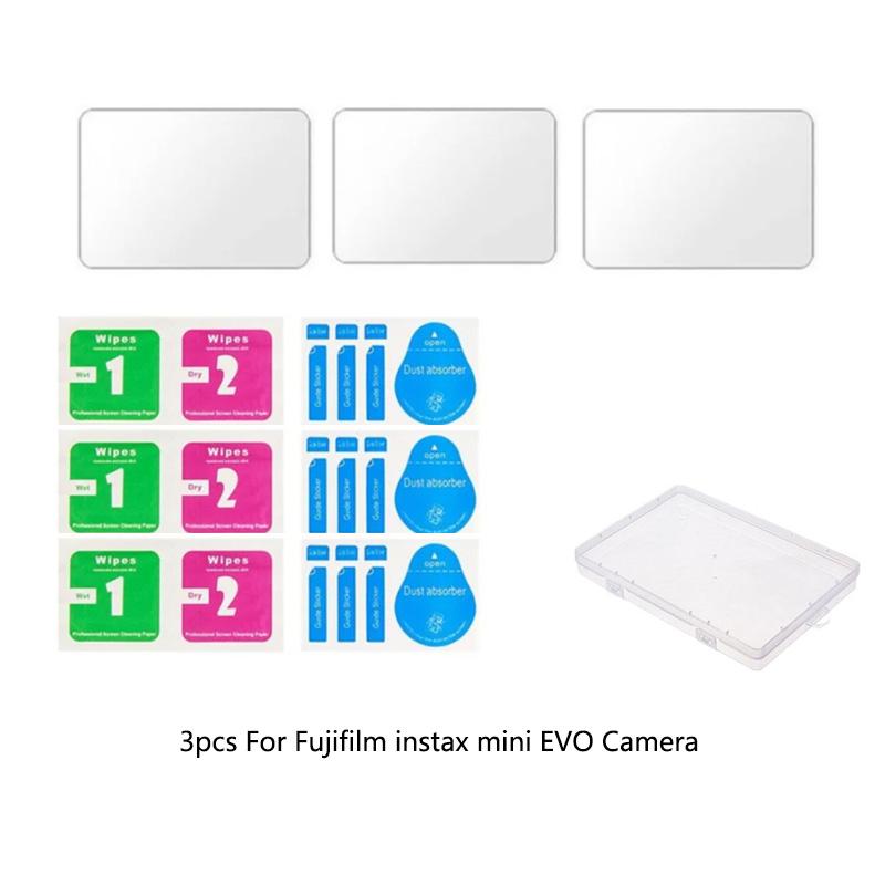 For Fujifilm Instax Mini EVO Camera LCD Display 9H Tempered Glass Screen Protector Protective Glass Film Protection Accessories